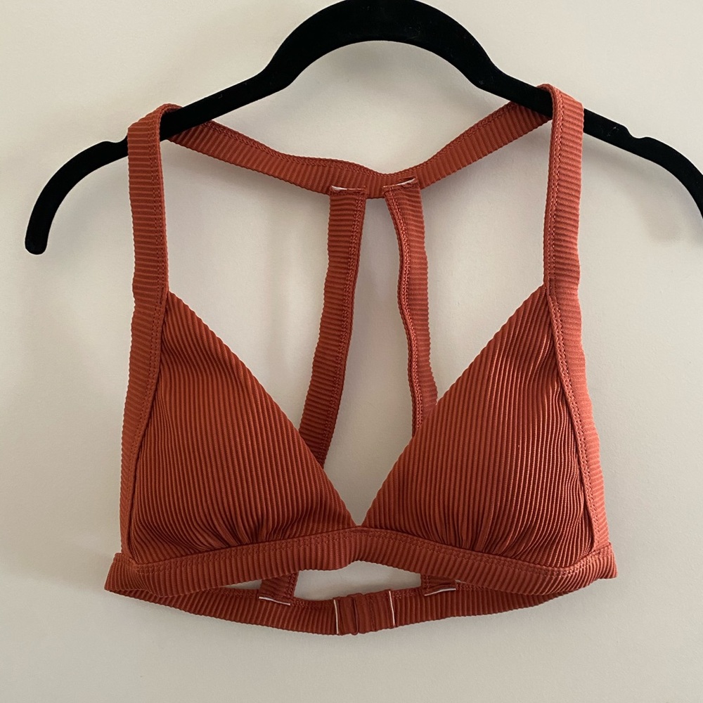 Urban Outfitters Ribbed Rust Colored Bralette SZ M